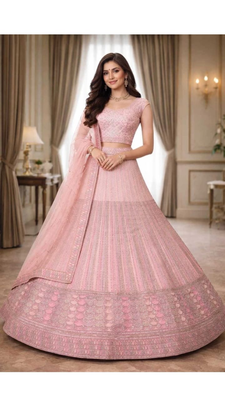 Rose Pink Lehenga