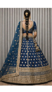 Navy Zari Lehenga