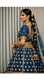 Navy Zari Lehenga