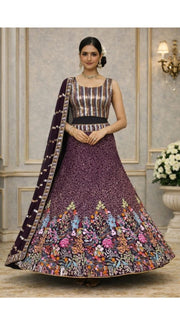 Maroon Bridal Lehenga