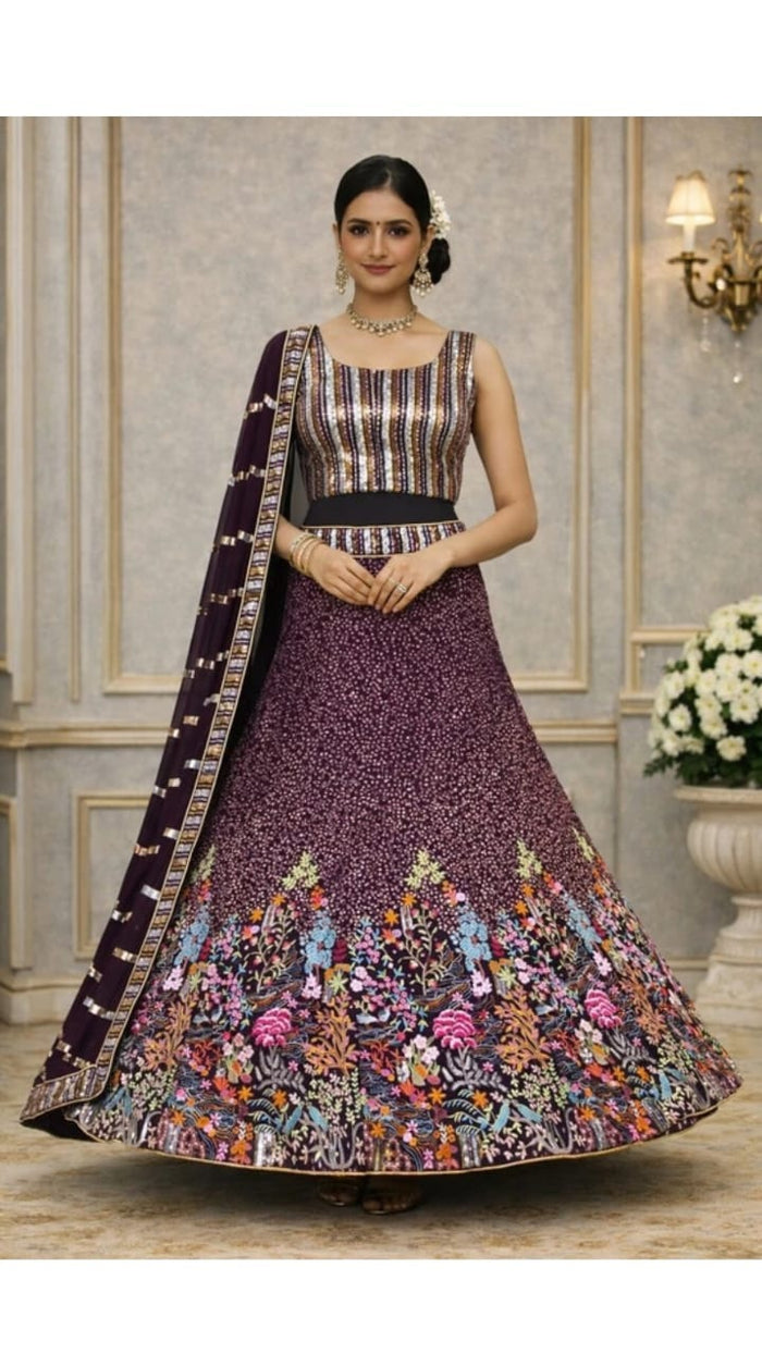 Maroon Bridal Lehenga