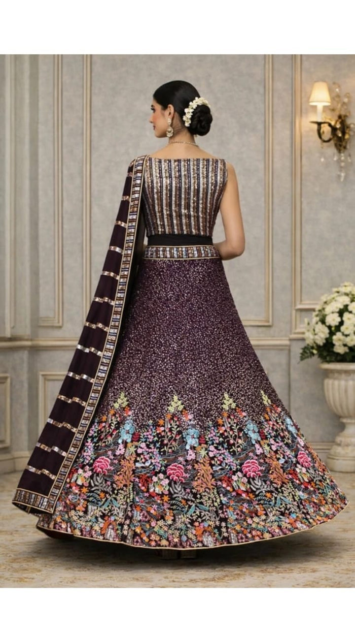 Maroon Bridal Lehenga