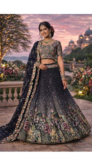 Royal Blue Lehenga