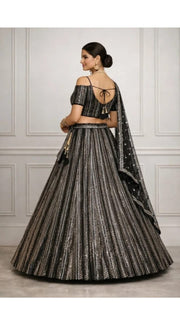 Noir Sequin Lehenga