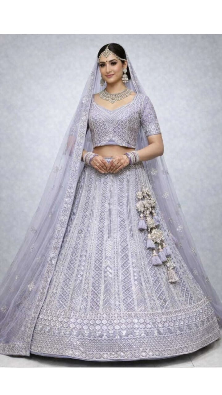 Plum Zari Lehenga