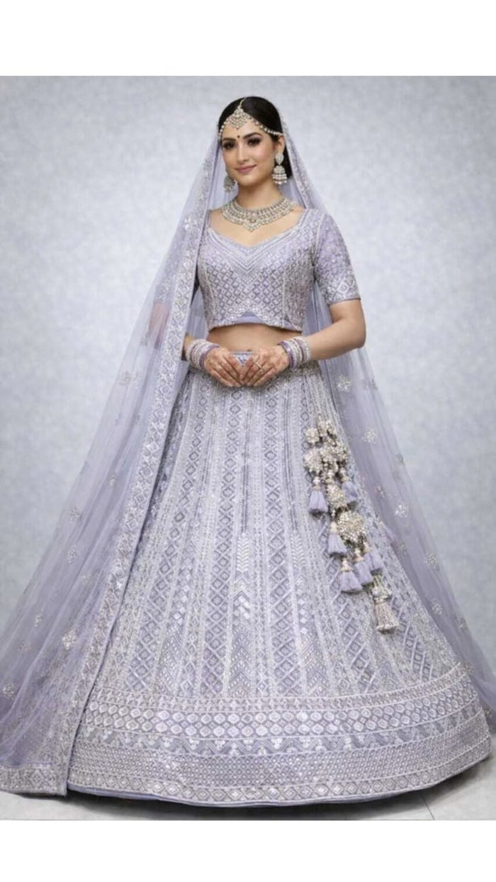 Plum Zari Lehenga