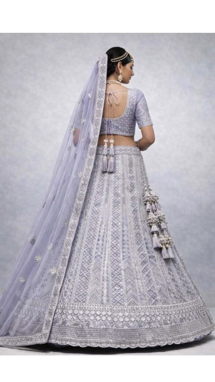 Plum Zari Lehenga