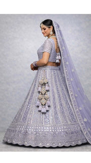 Plum Zari Lehenga