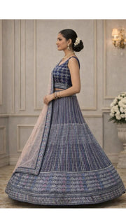 Azure Zari Lehenga