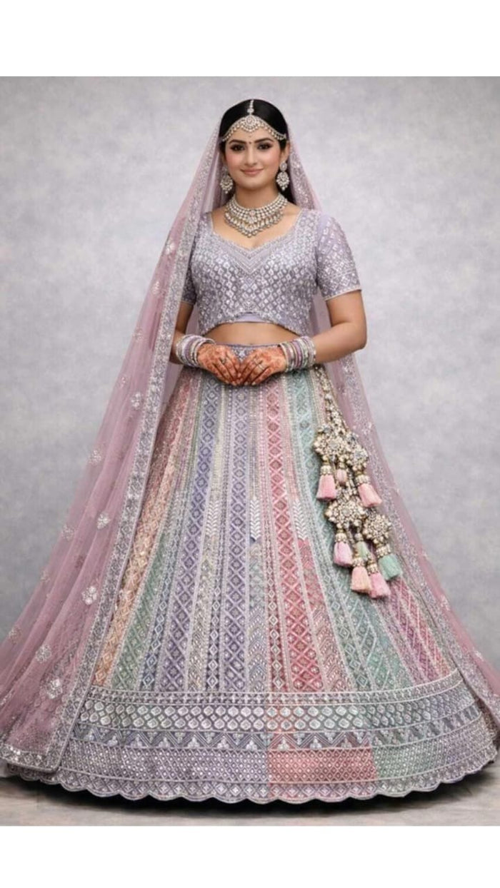 Pastel Rainbow Lehenga