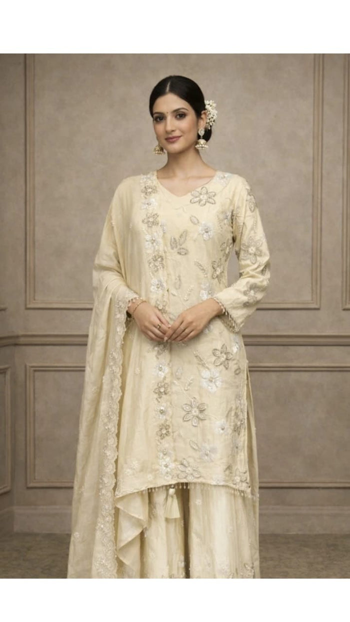 Ivory Gold Lehenga