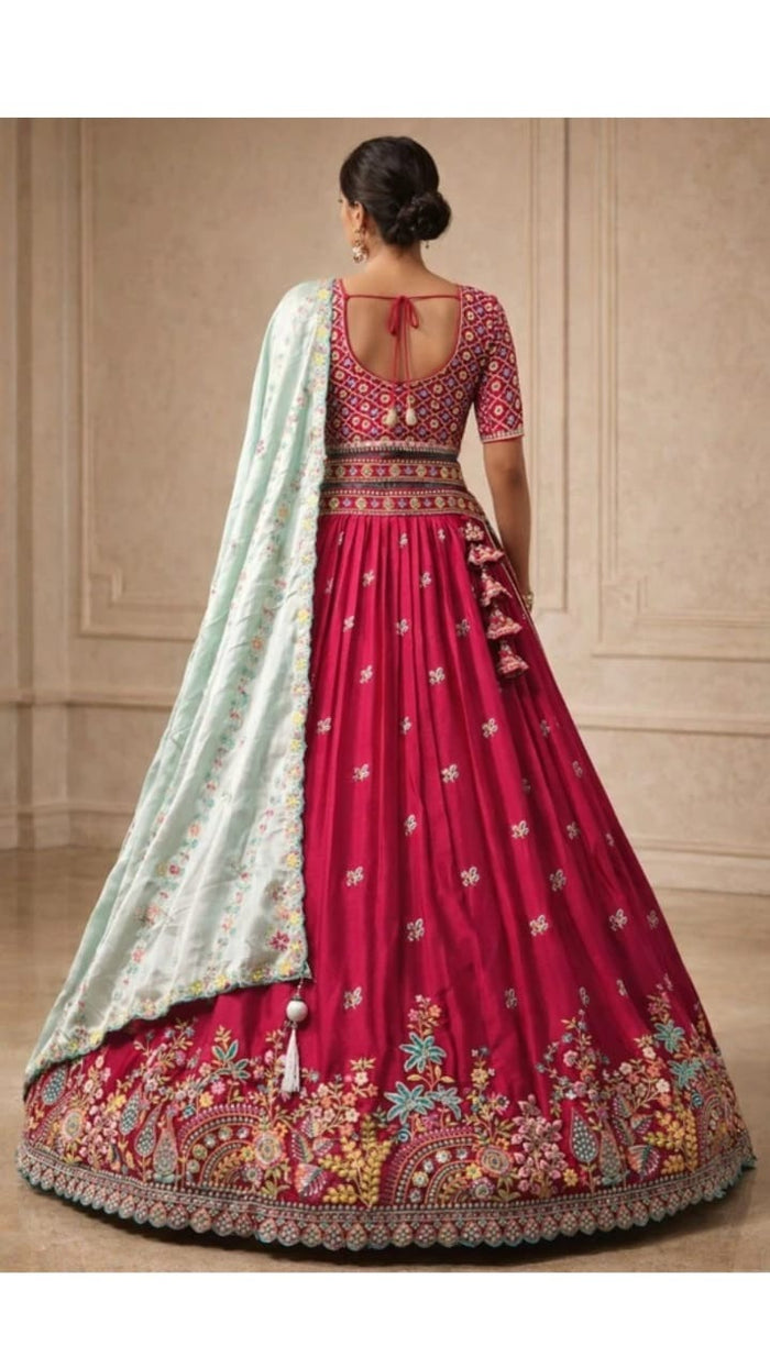 Fuchsia Festive Lehenga