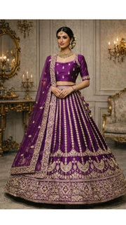 Royal Plum Lehenga