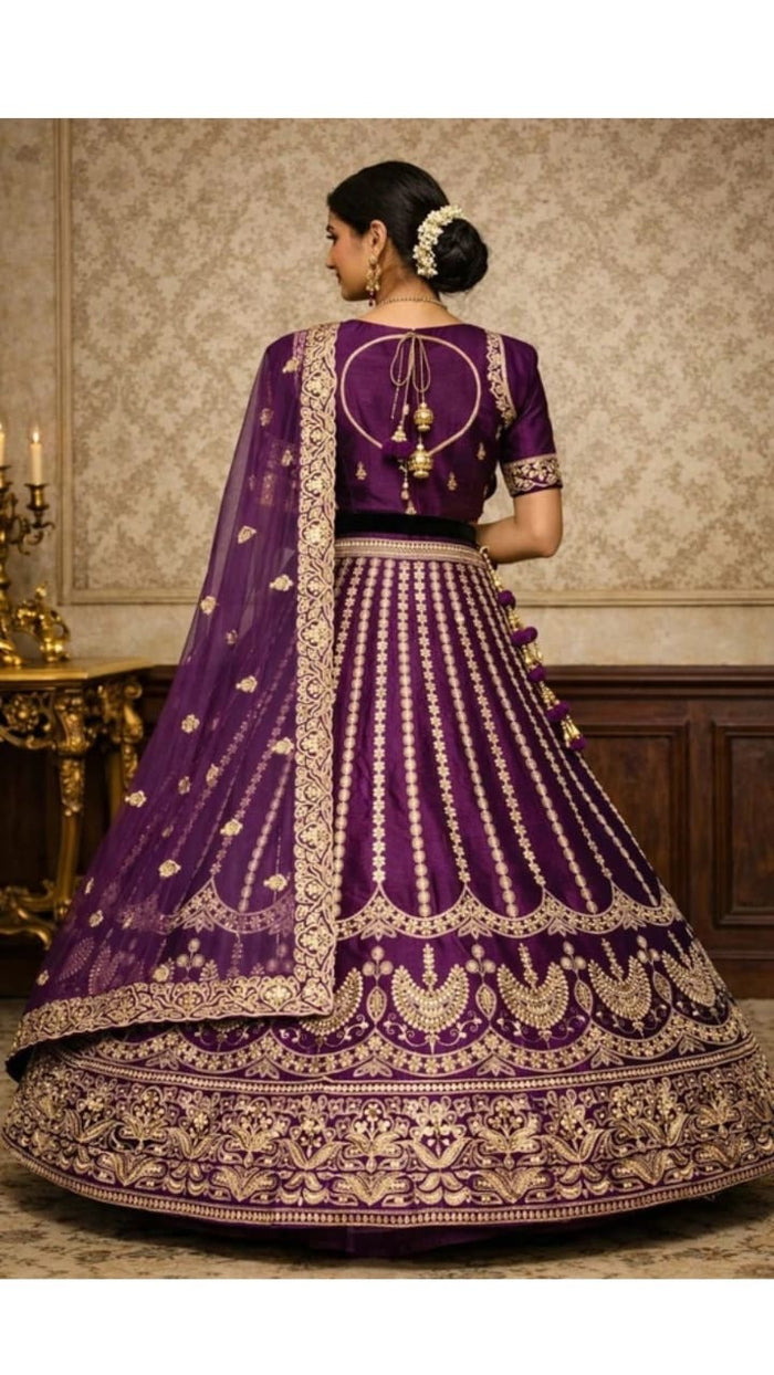 Royal Plum Lehenga