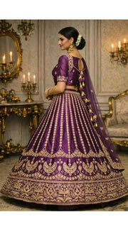 Royal Plum Lehenga