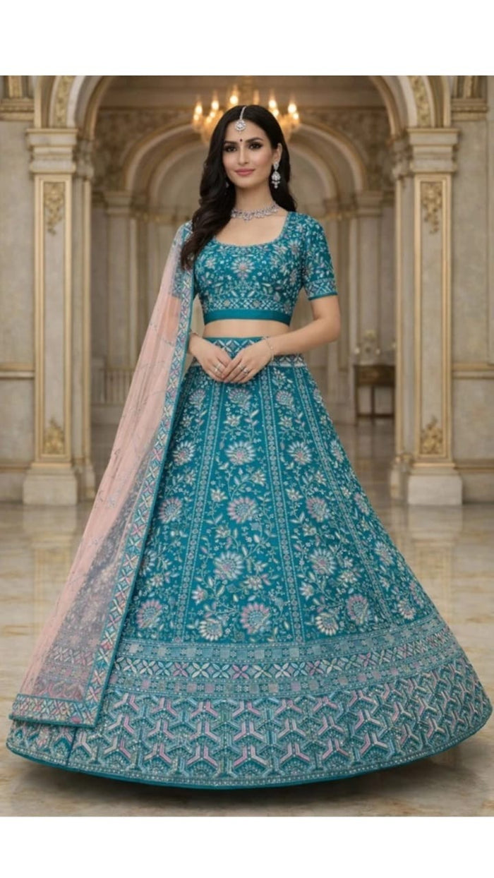 Sage Green Lehenga