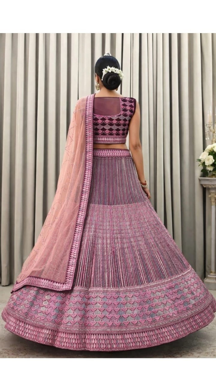 Deep Maroon Lehenga
