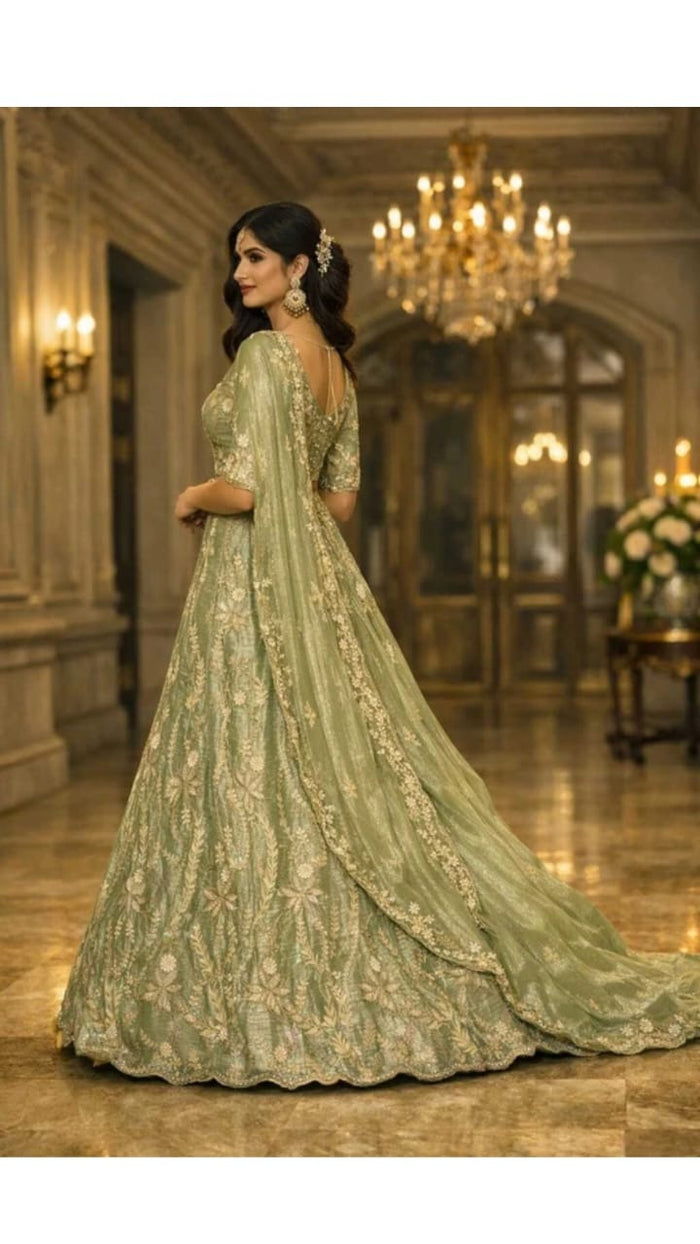 Mint Green Lehenga