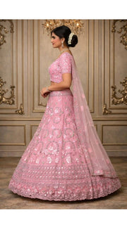 Pink Sequin Lehenga