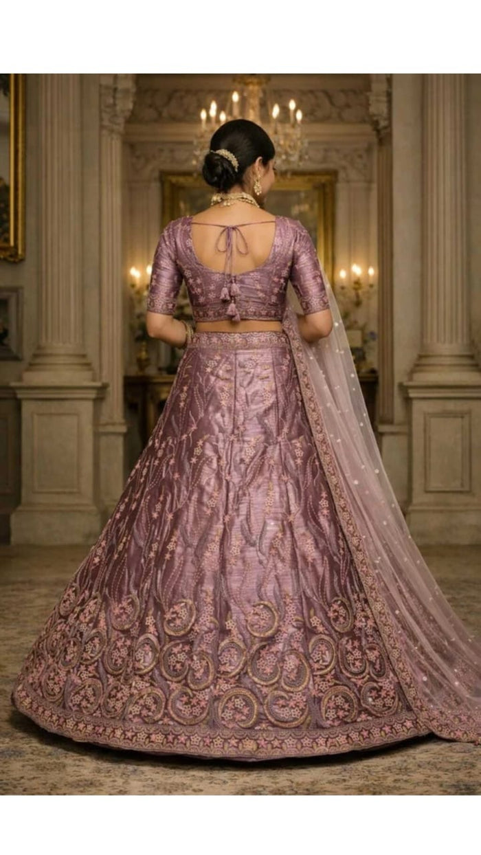 Violet Zari Lehenga