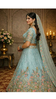 Ice Blue Lehenga