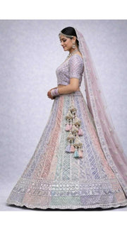 Pastel Stripe Lehenga